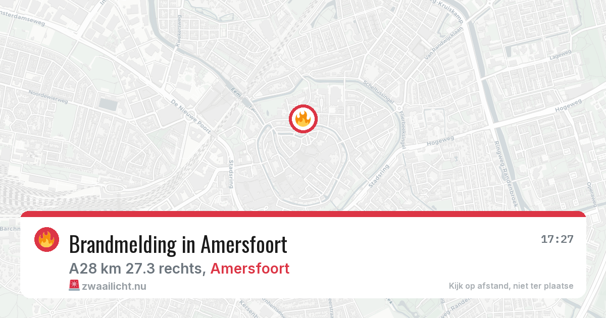 Brandmelding in Amersfoort — 16 jul 2026