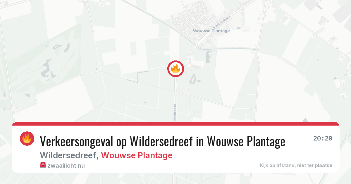 Verkeersongeval op Wildersedreef in Wouwse Plantage — 10 mei 2026