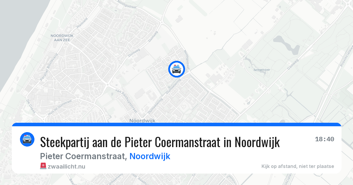 Steekpartij aan de Pieter Coermanstraat in Noordwijk — 14 mei 2026