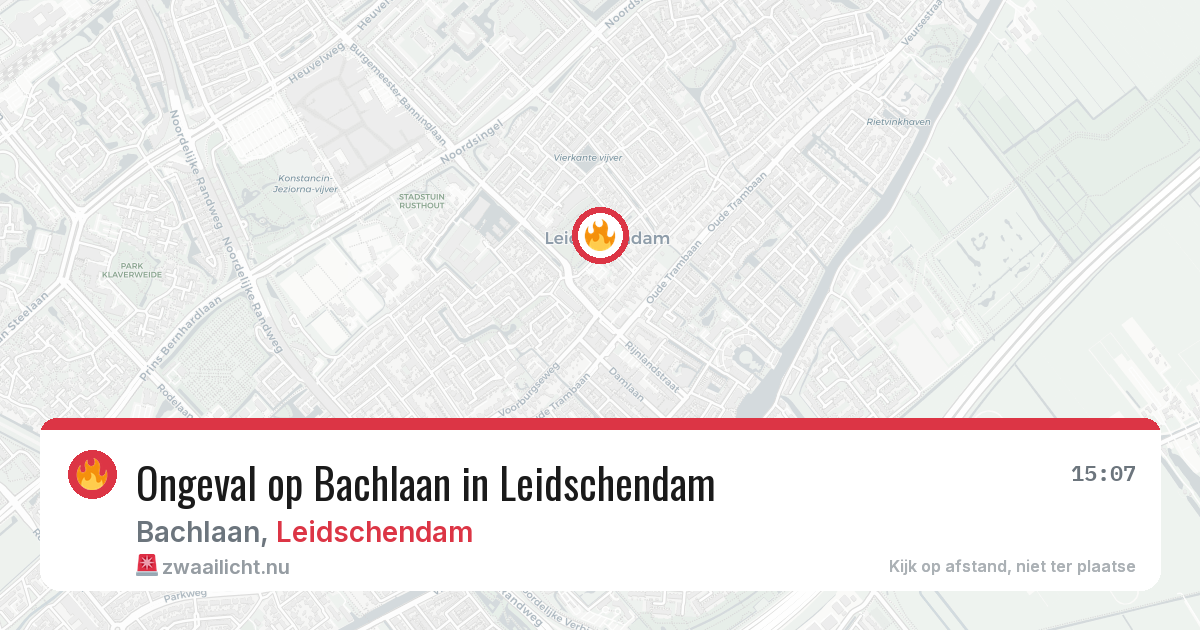 Ongeval op Bachlaan in Leidschendam — 4 jun 2026