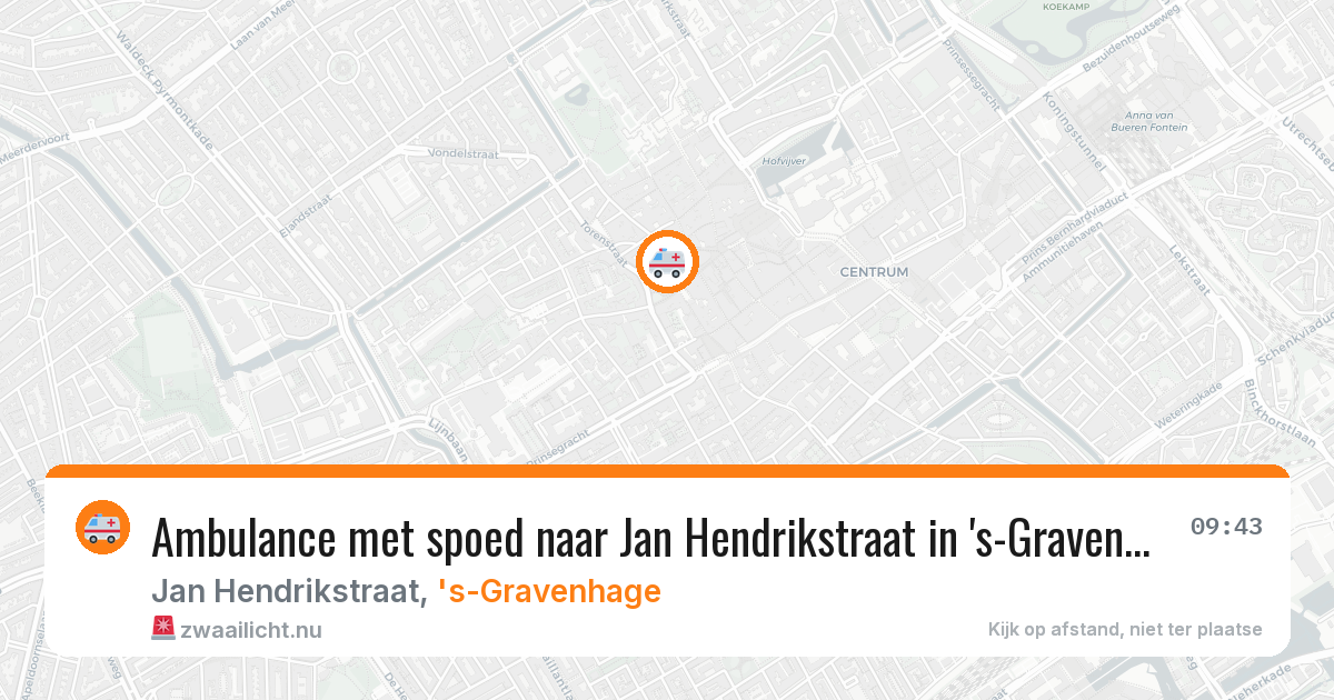 Ambulance met spoed naar Jan Hendrikstraat in 's-Gravenhage — 4 apr 2026