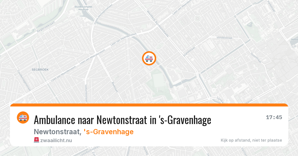 Ambulance naar Newtonstraat in 's-Gravenhage — 31 jan 2026
