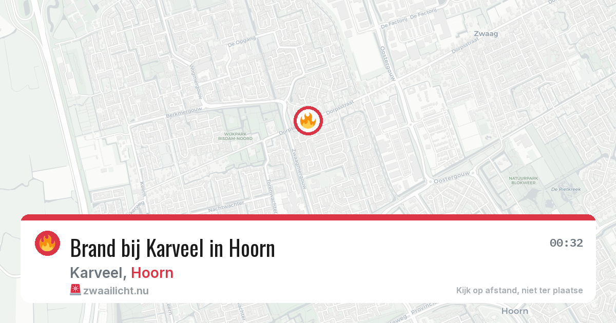 Brand bij Karveel in Hoorn — 20 jul 2026