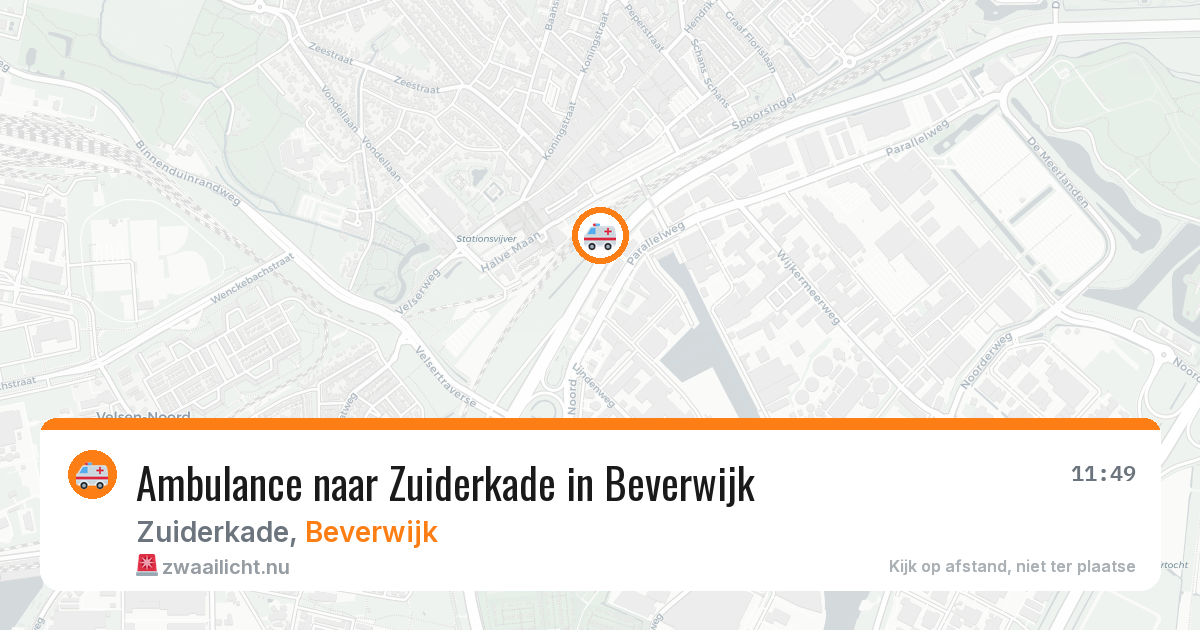 Ambulance naar Zuiderkade in Beverwijk — 7 jul 2026