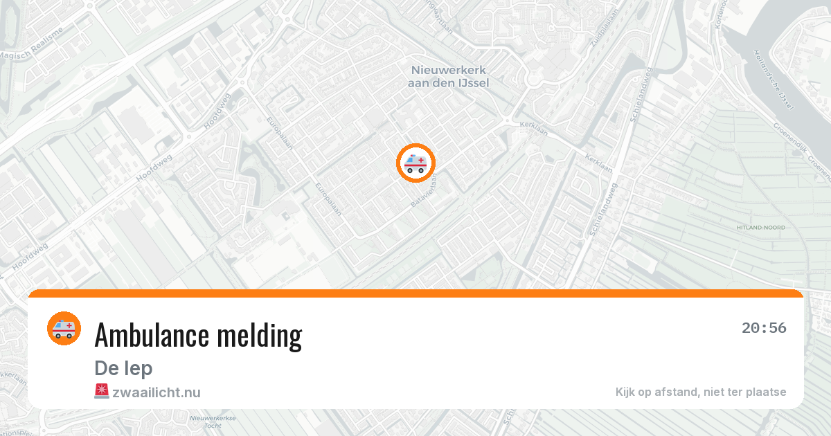 Ambulance melding — 15 mei 2026