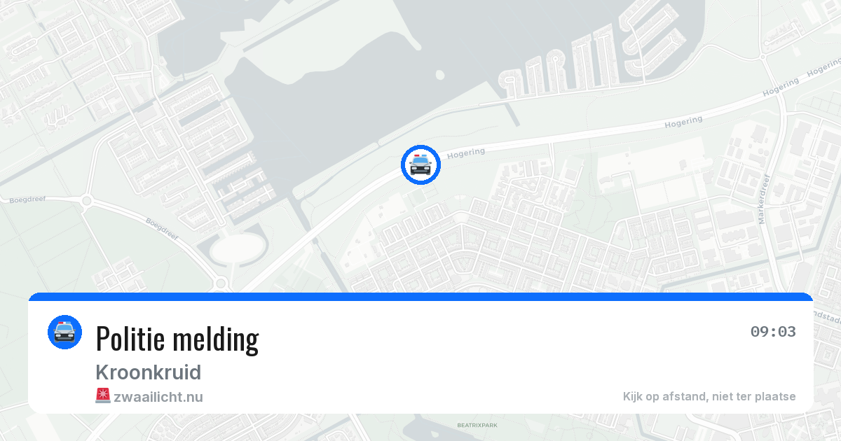 Politie melding — 22 jan 2026