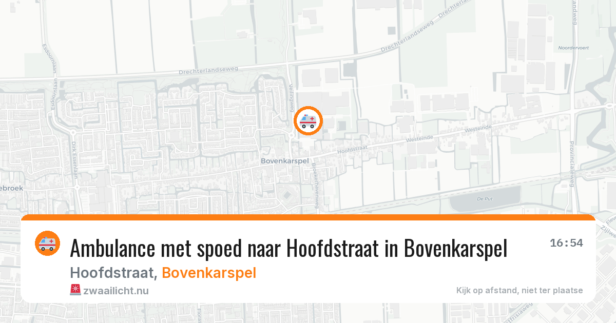 Ambulance met spoed naar Hoofdstraat in Bovenkarspel — 21 jan 2026