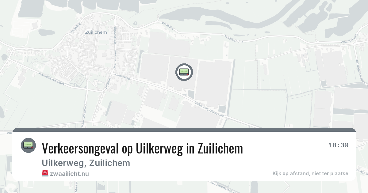 Verkeersongeval op Uilkerweg in Zuilichem — 15 jul 2026