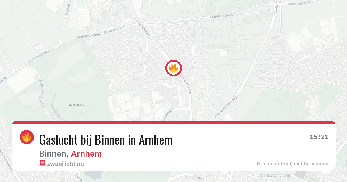 Gaslucht bij Binnen in Arnhem — 19 mei 2026