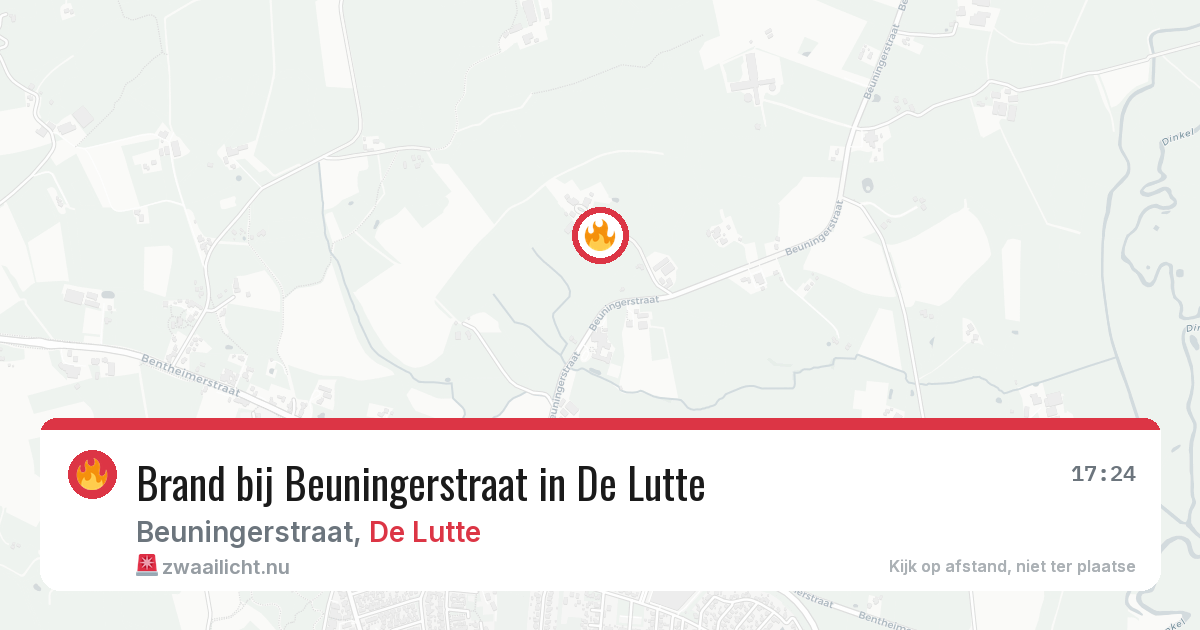 Brand bij Beuningerstraat in De Lutte — 3 jun 2026
