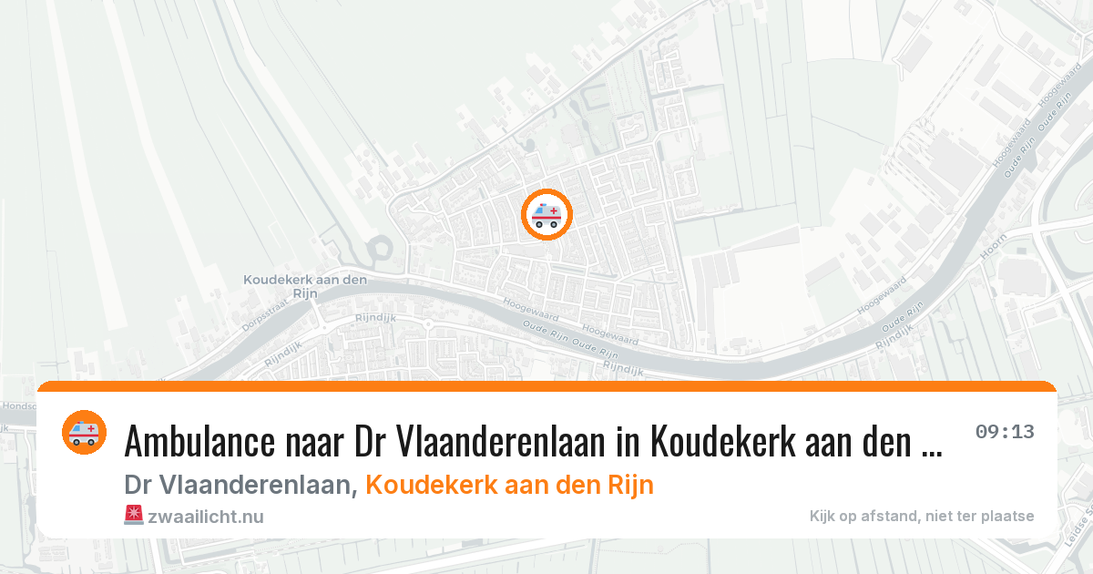 Ambulance naar Dr Vlaanderenlaan in Koudekerk aan den Rijn — 17 jul 2026