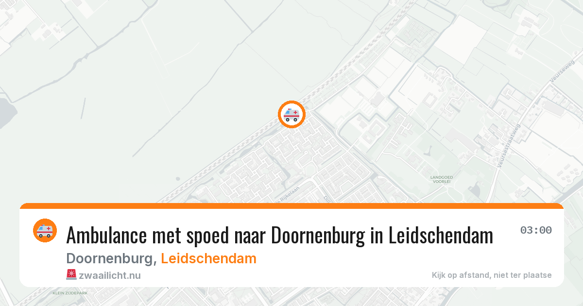 Ambulance met spoed naar Doornenburg in Leidschendam — 23 jul 2026