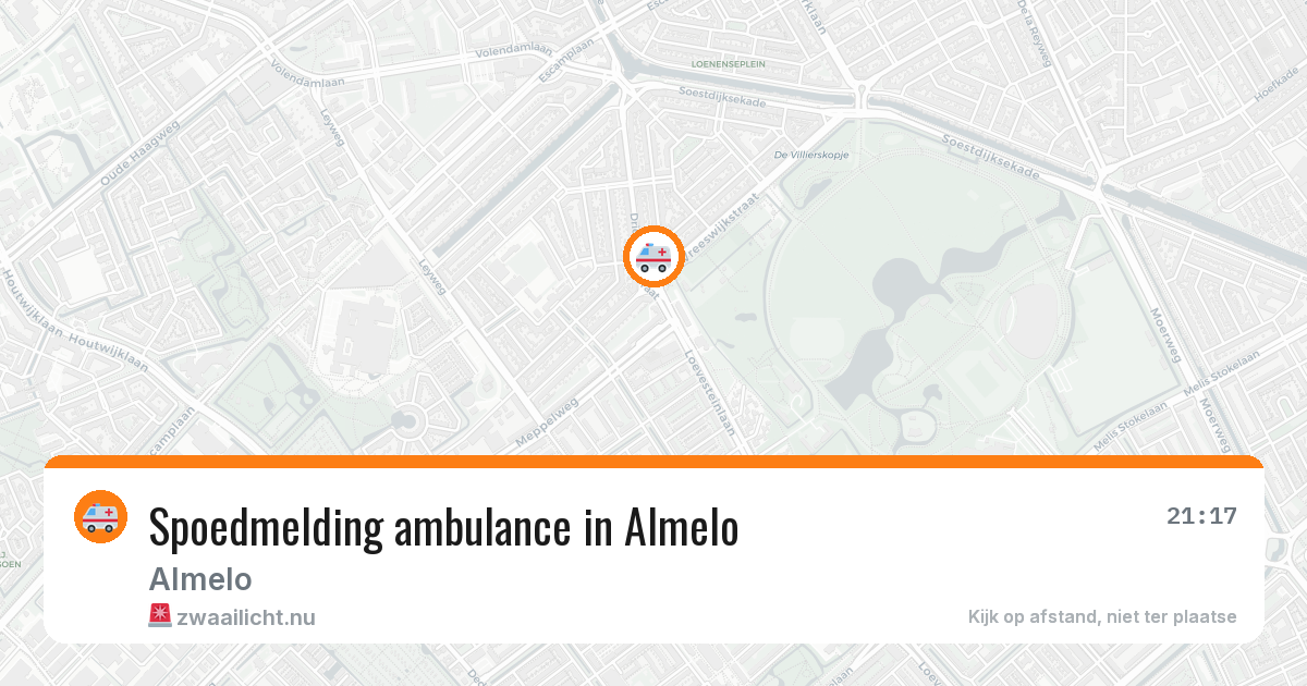 Spoedmelding ambulance in Almelo — 17 jan 2026