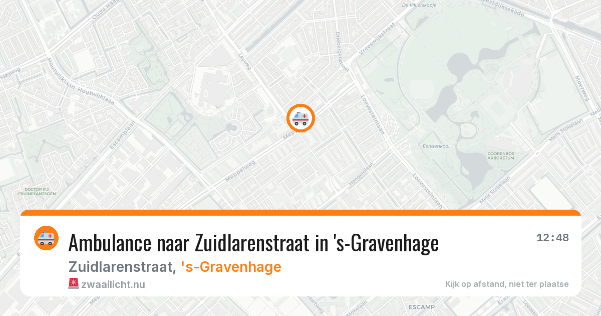 Ambulance naar Zuidlarenstraat in 's-Gravenhage — 19 mei 2026
