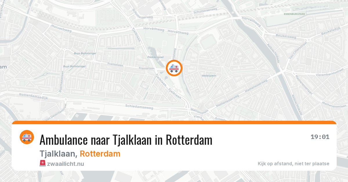 Ambulance naar Tjalklaan in Rotterdam — 6 mei 2026
