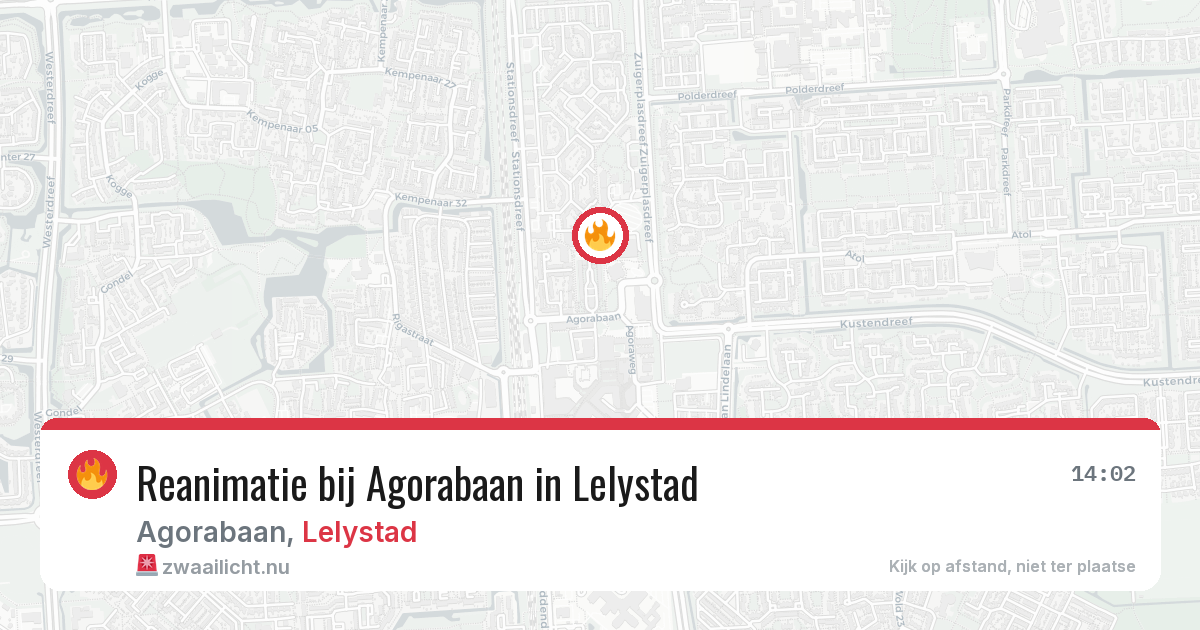 Reanimatie bij Agorabaan in Lelystad — 4 jun 2026