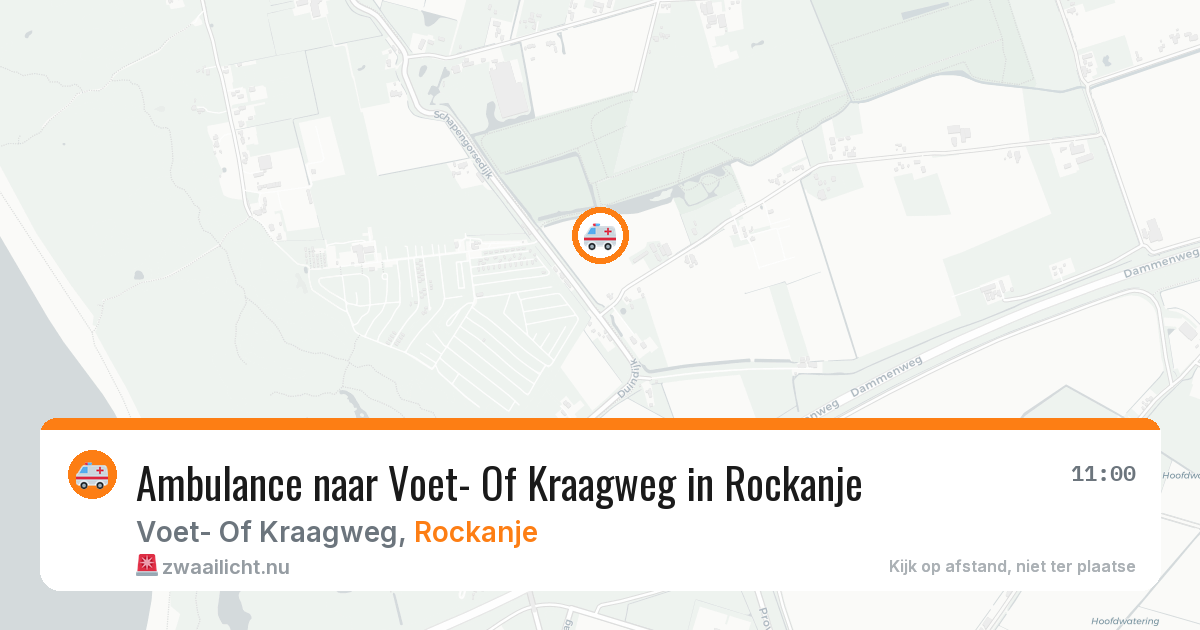 Ambulance naar Voet- Of Kraagweg in Rockanje — 30 mrt 2026