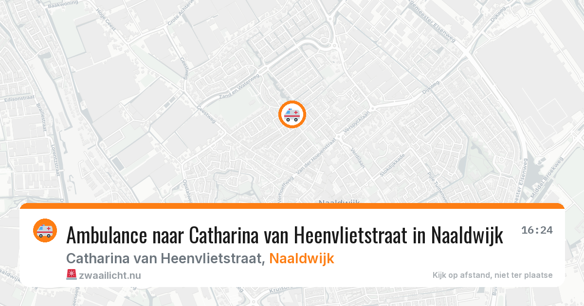 Ambulance naar Catharina van Heenvlietstraat in Naaldwijk — 8 jun 2026