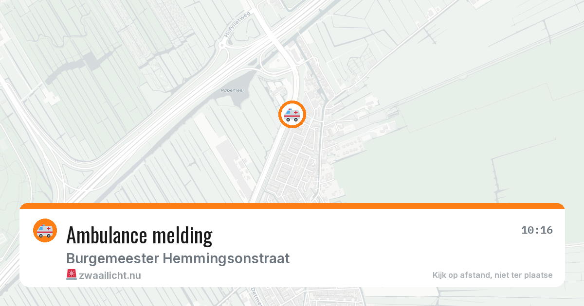 Ambulance melding — 16 feb 2026