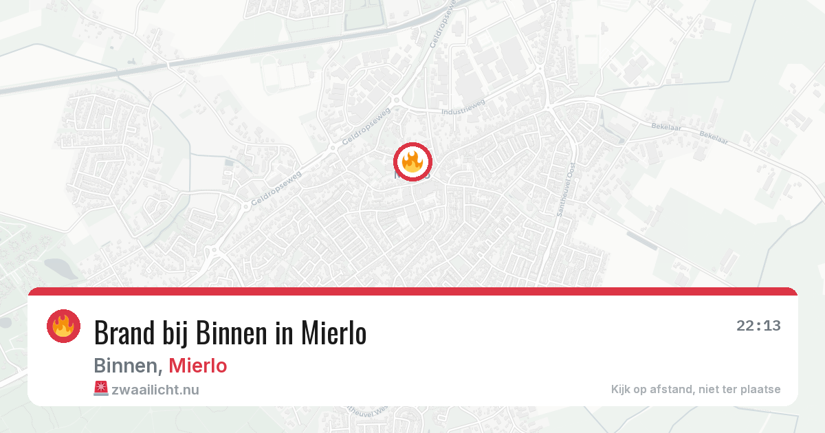 Brand bij Binnen in Mierlo — 4 jun 2026