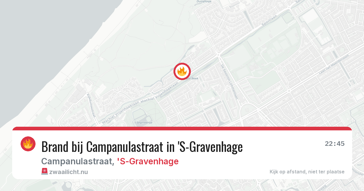 Brand bij Campanulastraat in 'S-Gravenhage — 29 mei 2026