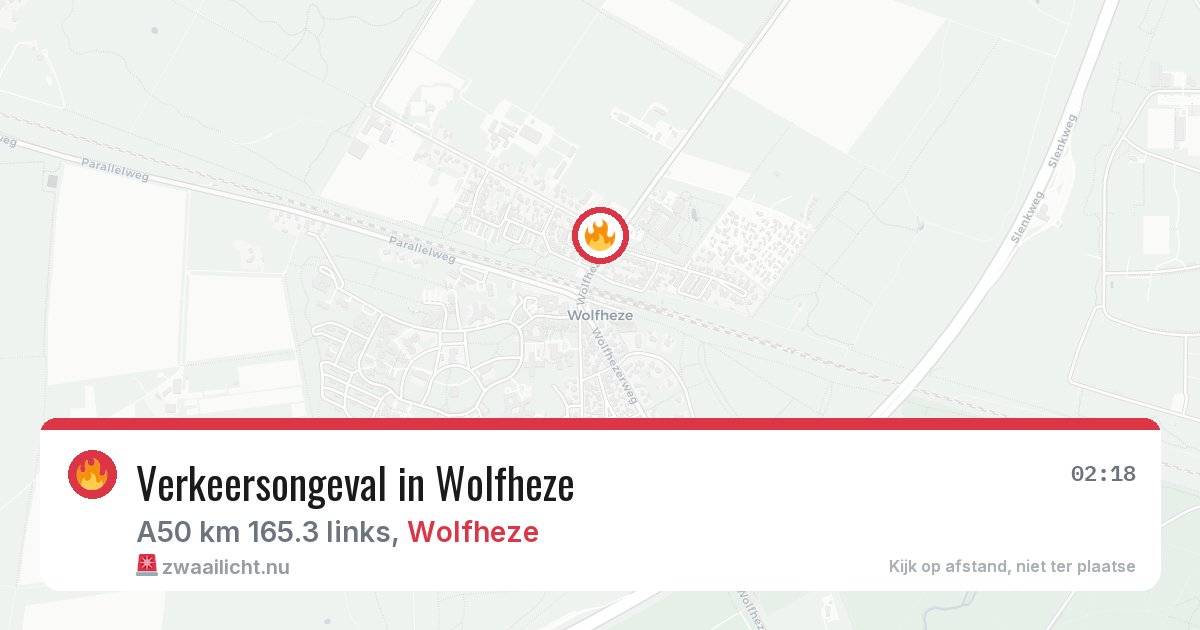 Verkeersongeval in Wolfheze — 13 mrt 2026