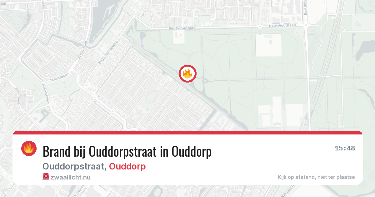 Brand bij Ouddorpstraat in Ouddorp — 11 mei 2026