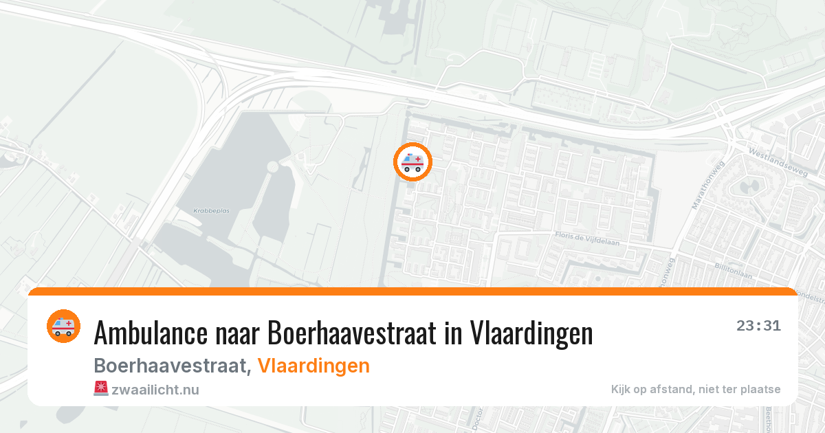 Ambulance naar Boerhaavestraat in Vlaardingen — 5 jun 2026