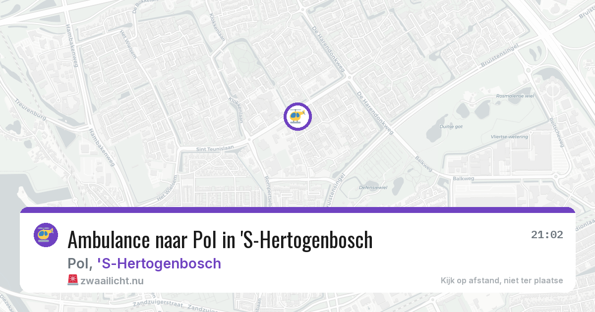 Ambulance naar Pol in 'S-Hertogenbosch — 12 mei 2026