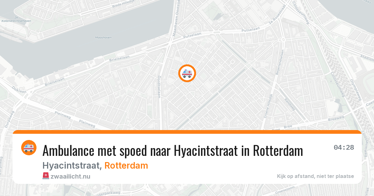 Ambulance met spoed naar Hyacintstraat in Rotterdam — 12 jul 2026