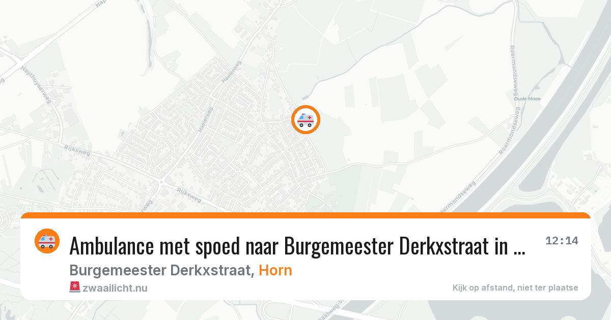 Ambulance met spoed naar Burgemeester Derkxstraat in Horn — 30 apr 2026