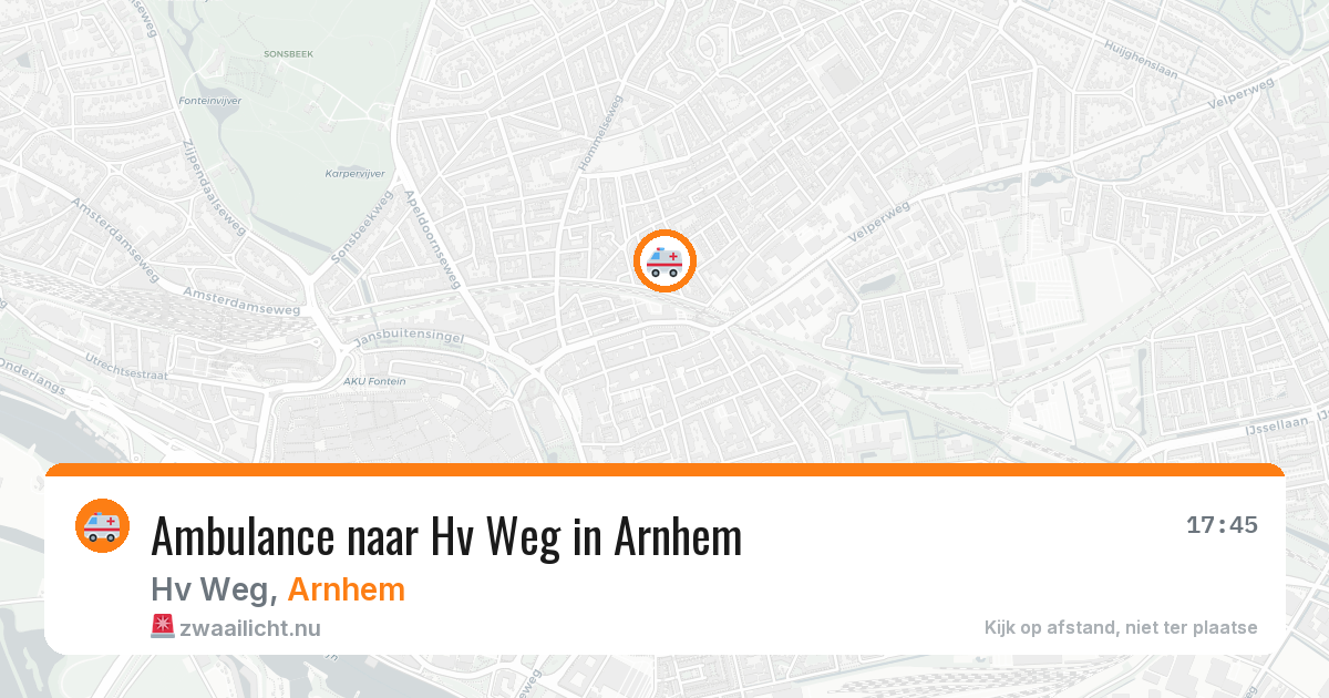 Ambulance naar Hv Weg in Arnhem — 6 mrt 2026