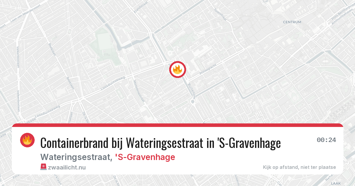 Containerbrand bij Wateringsestraat in 'S-Gravenhage — 6 jun 2026