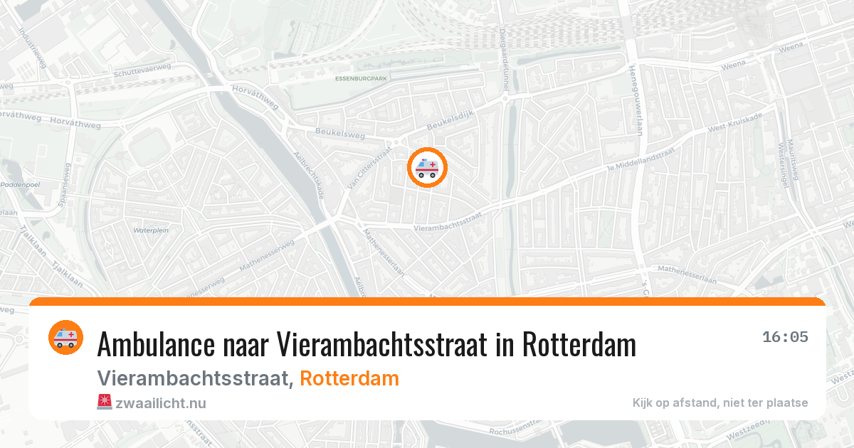 Ambulance naar Vierambachtsstraat in Rotterdam — 2 jun 2026