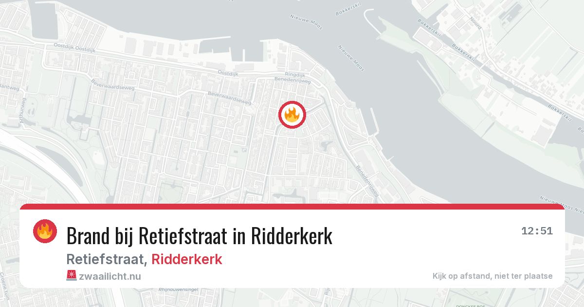 Brand bij Retiefstraat in Ridderkerk — 6 jun 2026