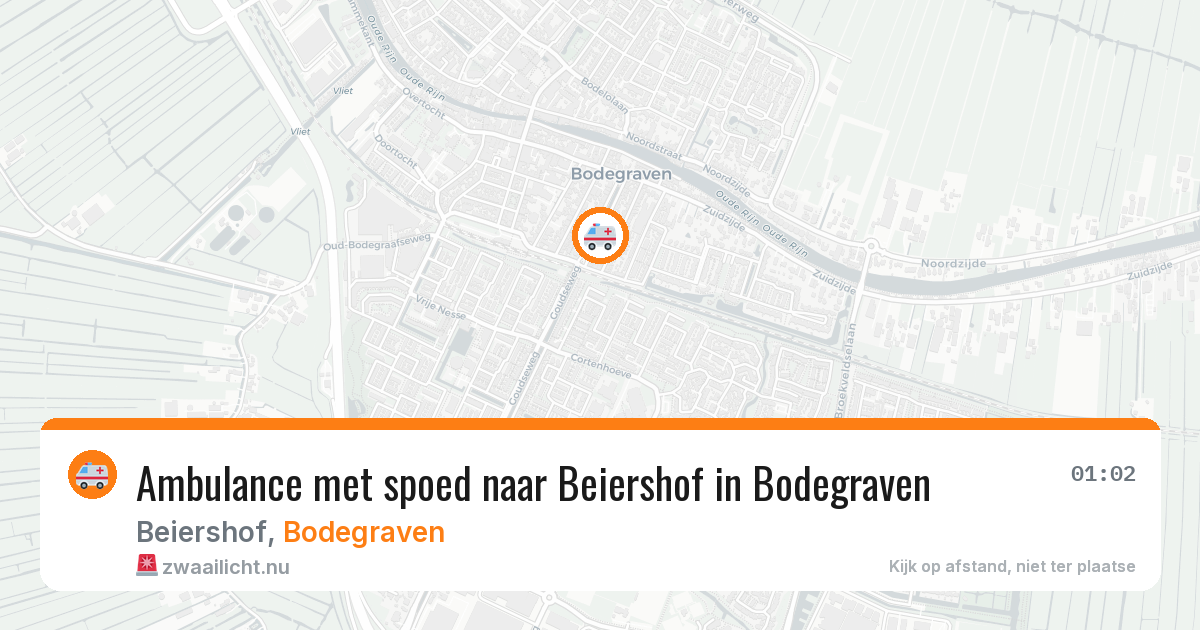 Ambulance met spoed naar Beiershof in Bodegraven — 28 jan 2026