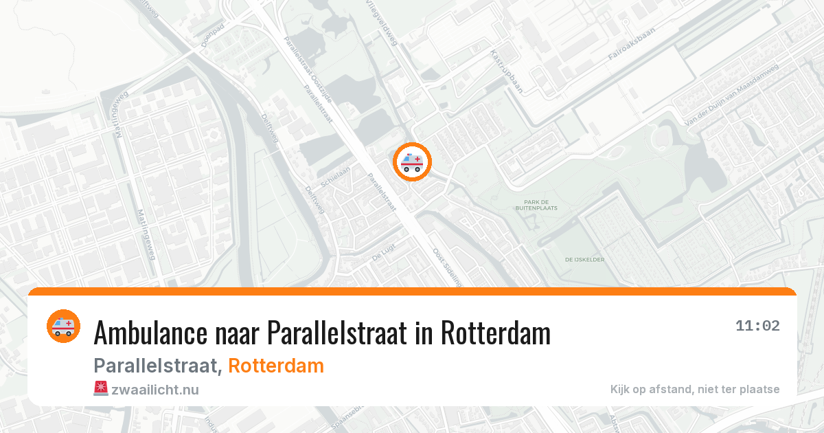 Ambulance naar Parallelstraat in Rotterdam — 26 jul 2026
