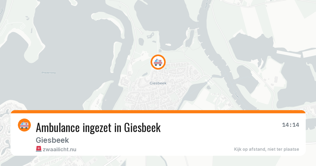 Ambulance ingezet in Giesbeek — 16 jul 2026