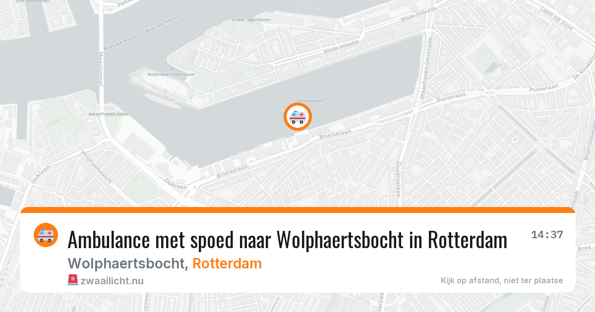 Ambulance met spoed naar Wolphaertsbocht in Rotterdam — 8 mei 2026