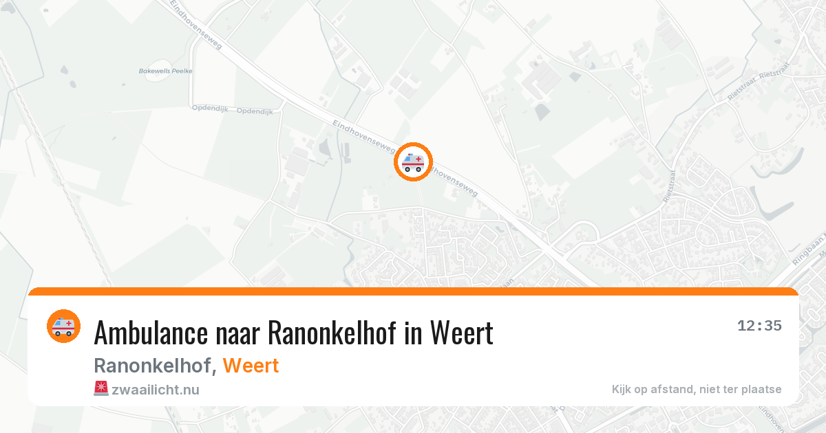 Ambulance naar Ranonkelhof in Weert — 21 jul 2026