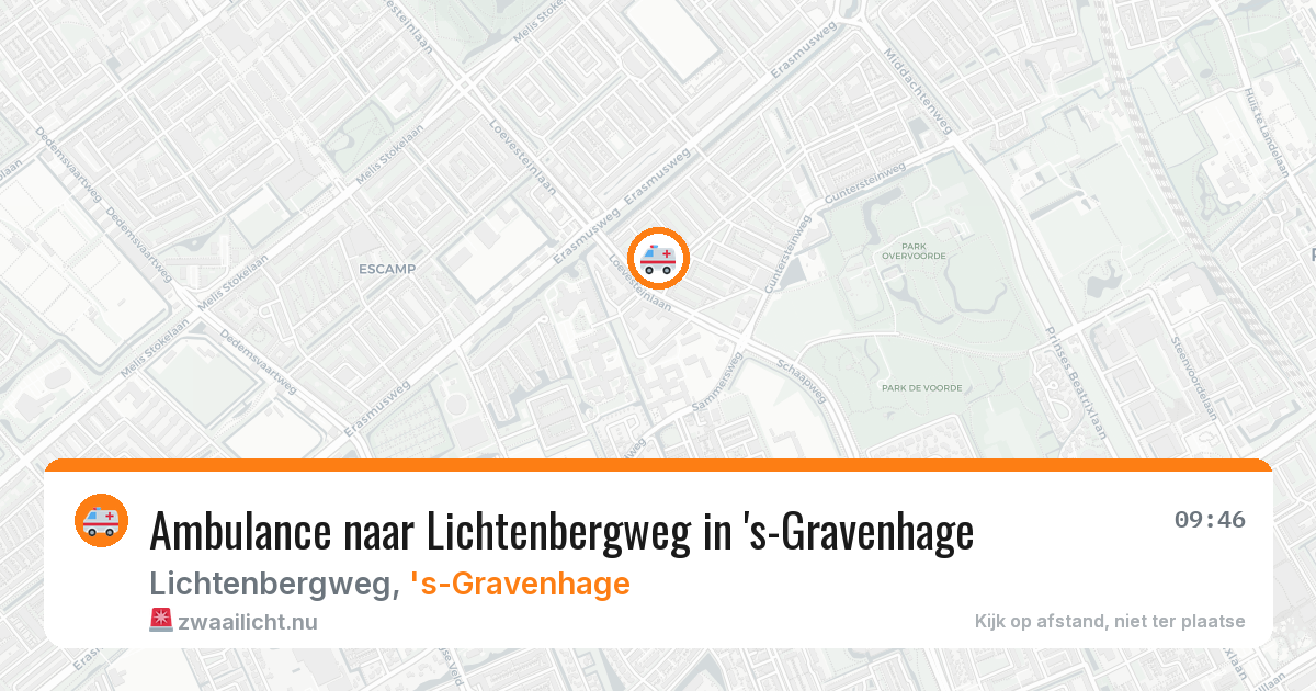 Ambulance naar Lichtenbergweg in 's-Gravenhage — 22 jul 2026
