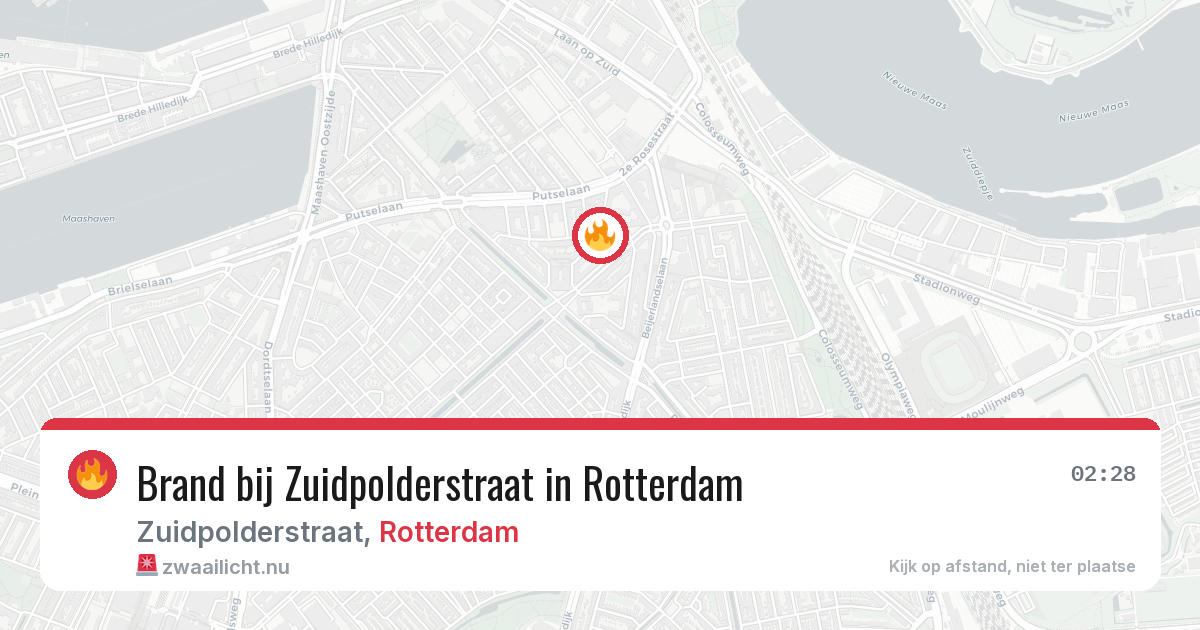 Brand bij Zuidpolderstraat in Rotterdam — 6 jun 2026