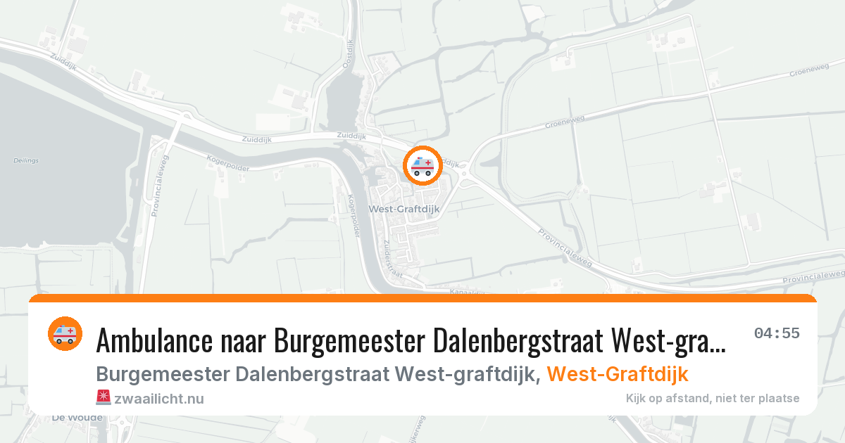 Ambulance naar Burgemeester Dalenbergstraat West-graftdijk in West-Graftdijk — 17 jul 2026