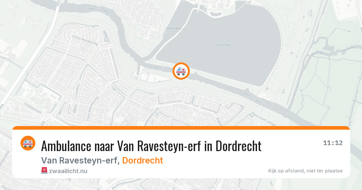 Ambulance naar Van Ravesteyn-erf in Dordrecht — 21 mei 2026