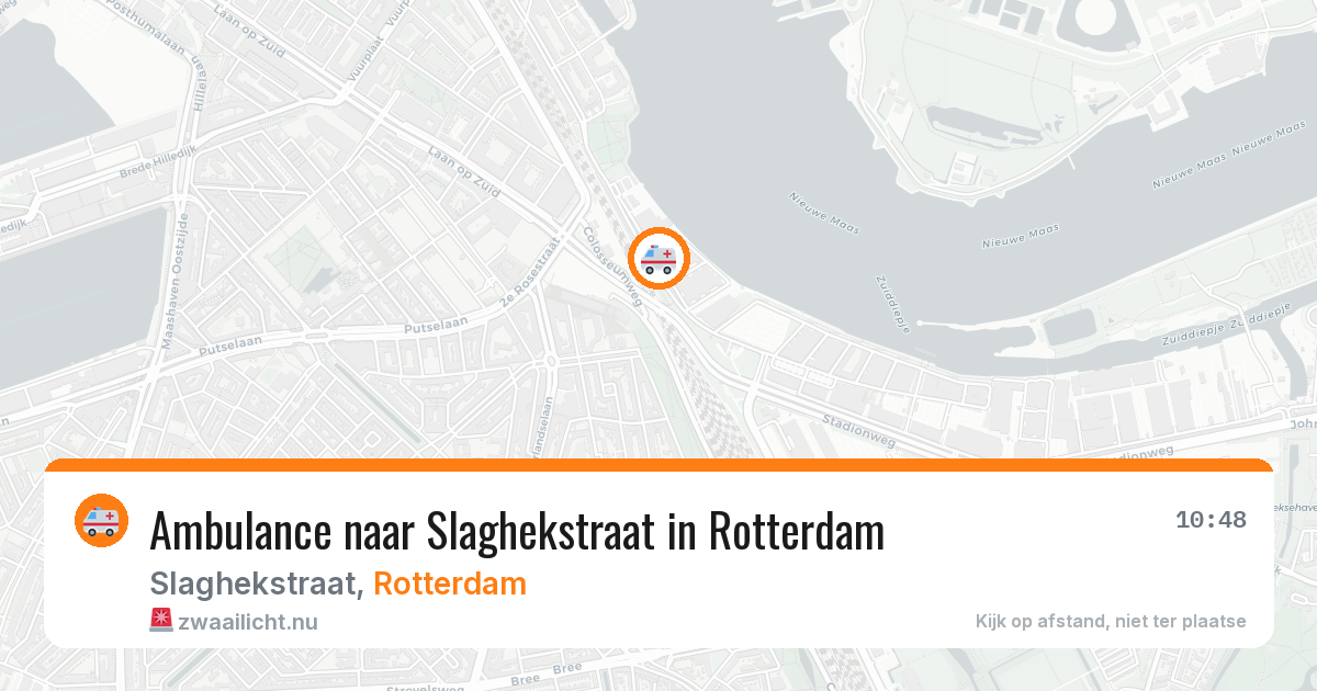 Ambulance naar Slaghekstraat in Rotterdam — 28 mei 2026