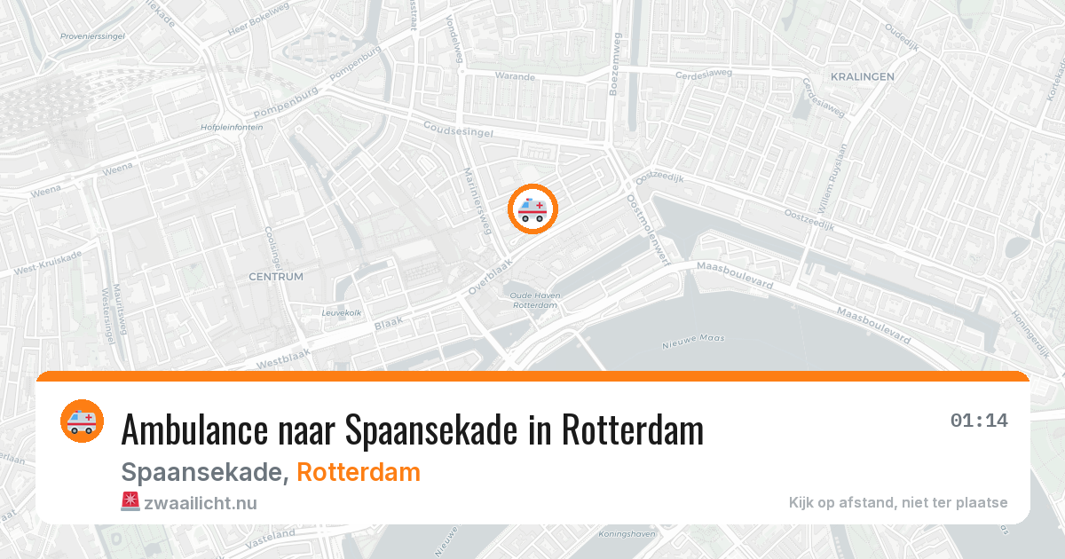 Ambulance naar Spaansekade in Rotterdam — 25 jul 2026
