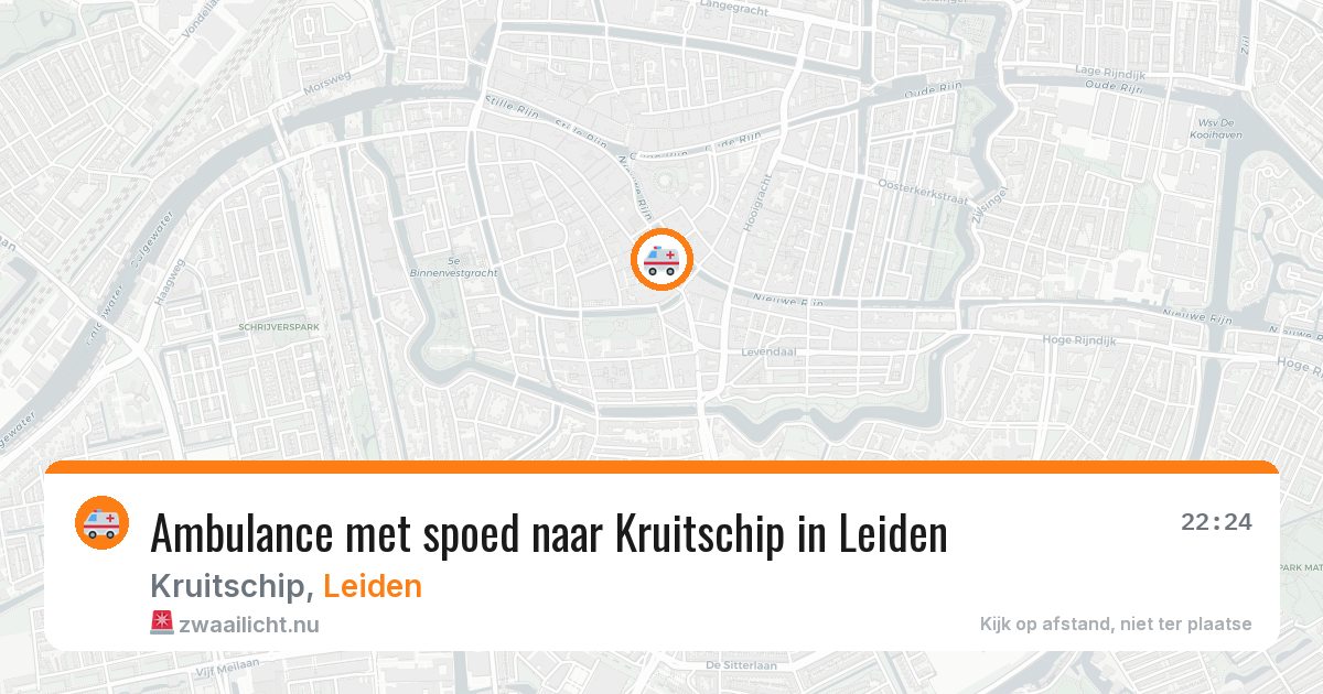 Ambulance met spoed naar Kruitschip in Leiden — 17 jan 2026