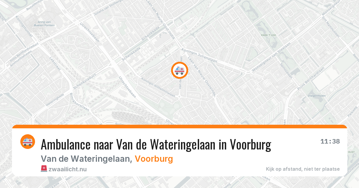 Ambulance naar Van de Wateringelaan in Voorburg — 15 jul 2026