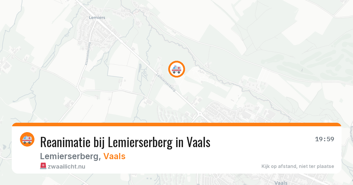 Reanimatie bij Lemierserberg in Vaals — 22 jul 2026