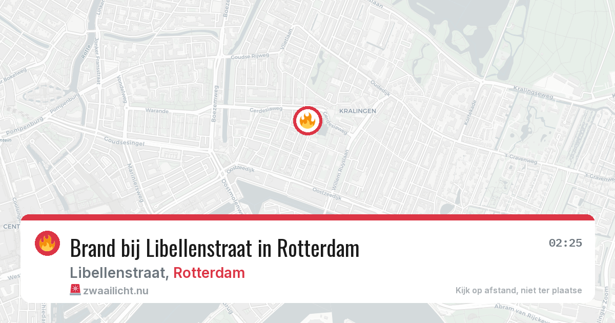 Brand bij Libellenstraat in Rotterdam — 14 mrt 2026